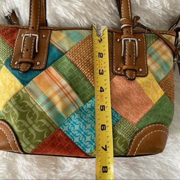 Fossil | Patchwork/ Weave Leather Multi Color Bag - Picture 6 of 16